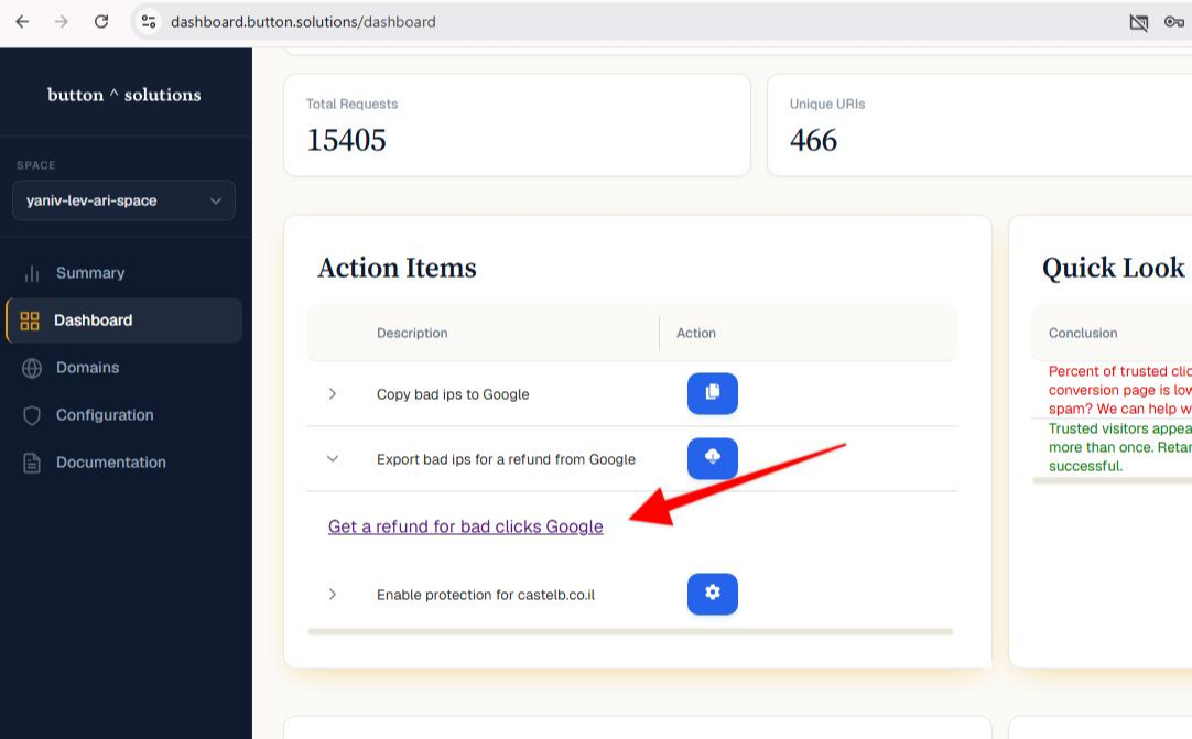 Google Ads Refund Link
